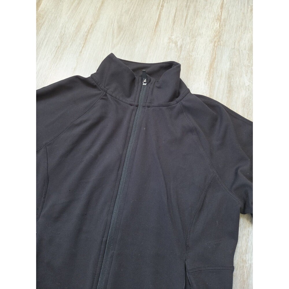 Jockey Activewear Jacket Womens M Black Full Zip Stretch Athletic Yoga Running - Picture 3 of 11